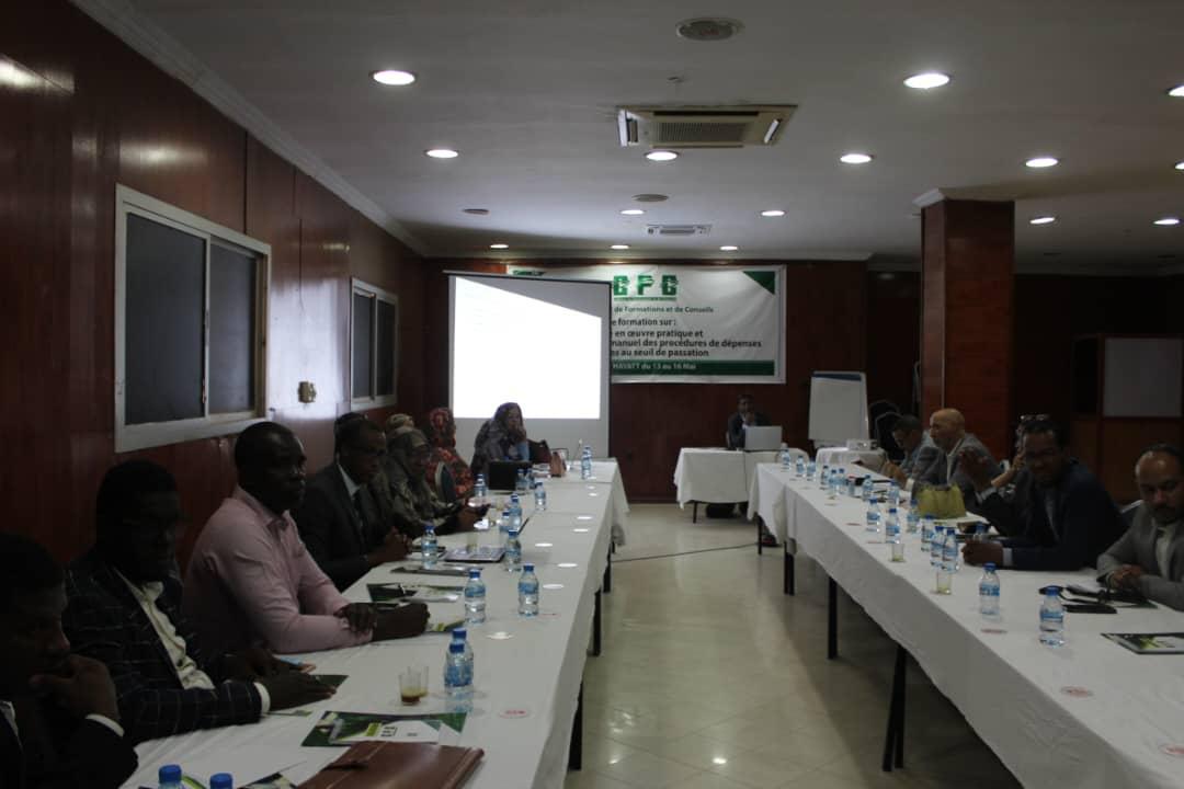 Séminaire de formation sur la mise en œuvre pratique et  méthodologique du manuel des procédures de dépenses  inférieures au seuil de passation tenu à Nouakchott du 13 au 16 Mai 2024
